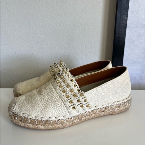 VALENTINO Rockstud Leather Espadrilles - Picture 2 of 8